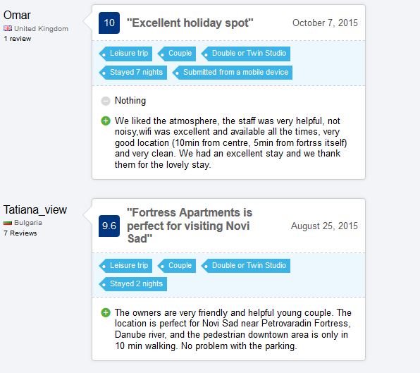 Fortres apartmani, Novi Sad